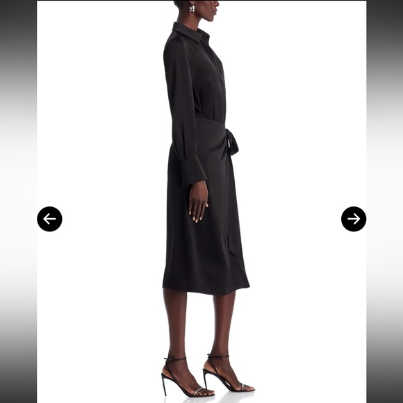 KOBI HALPERIN•Alara Sateen Shirt Dress
NWT•XS•Black - Picture 5 of 9